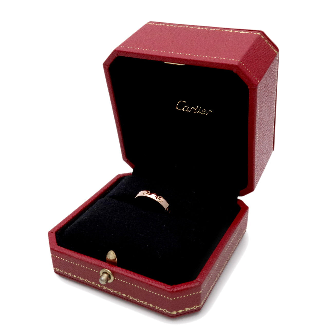 Cartier Mini Love Ring K18 750PG #49 US5 EU49 HK10.5 Rose Gold