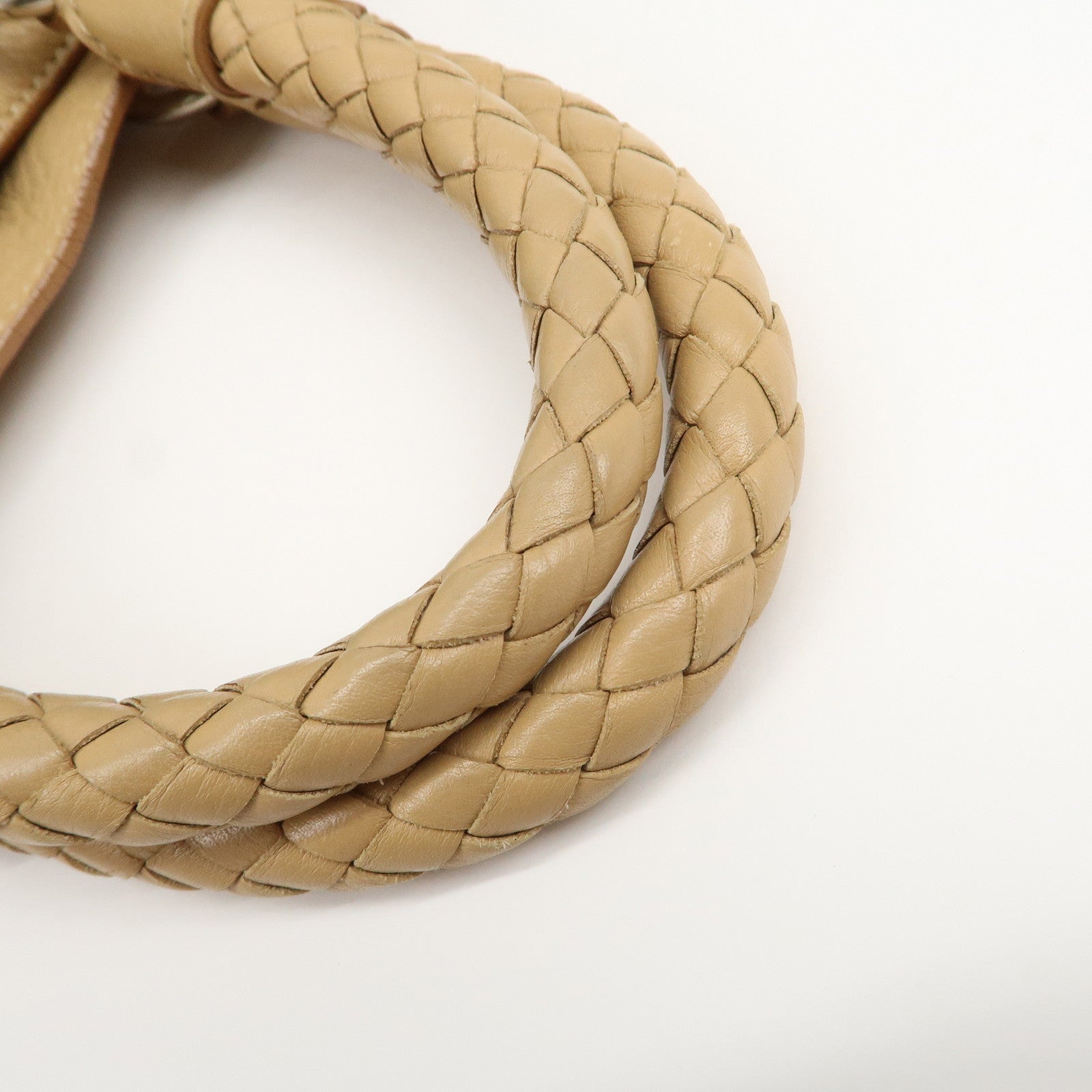 PRADA Logo Leather 2Way Bag Hand Bag Shoulder Bag Beige BN1364