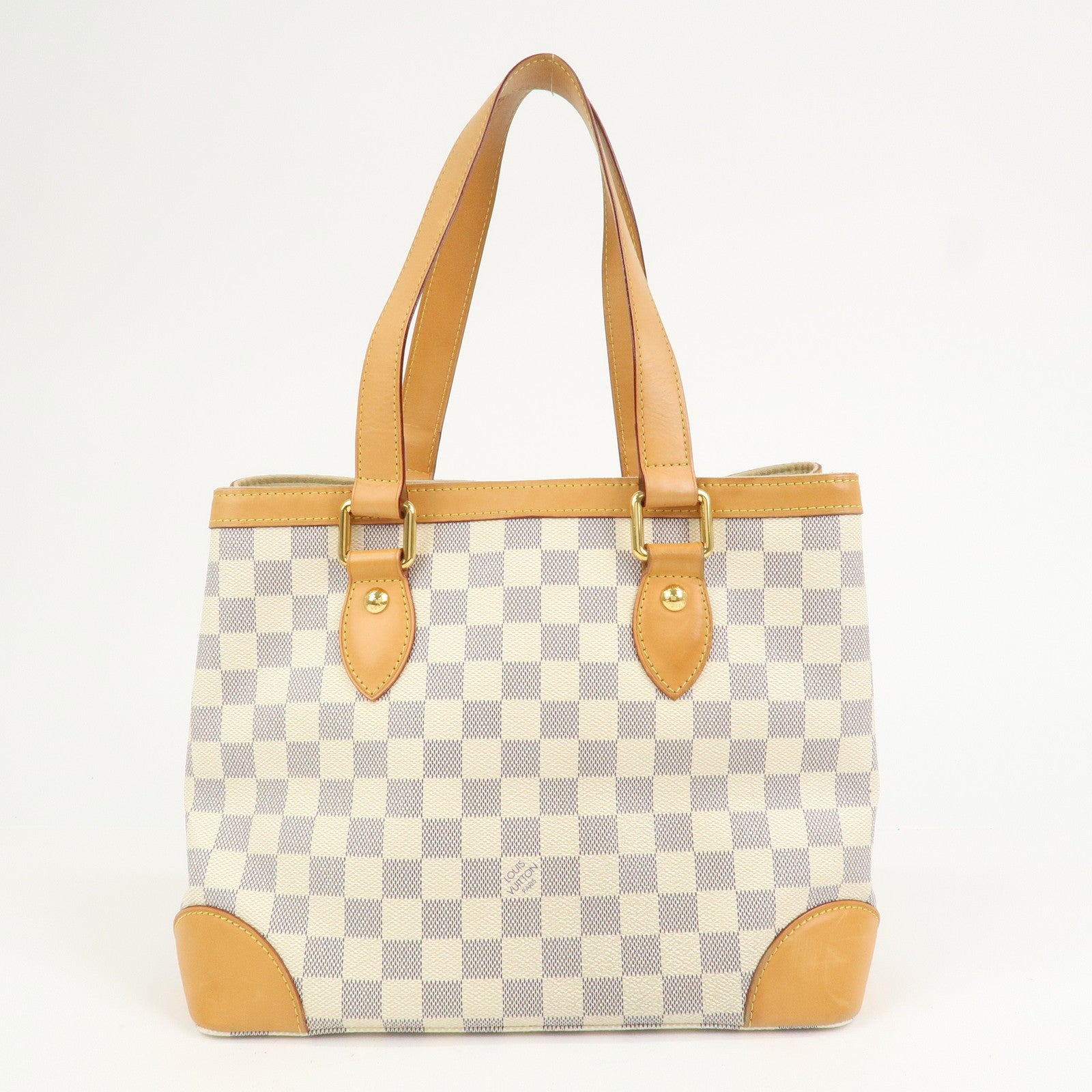 Louis Vuitton Damier Azur Hampstead PM Hand Bag Ivory N51207