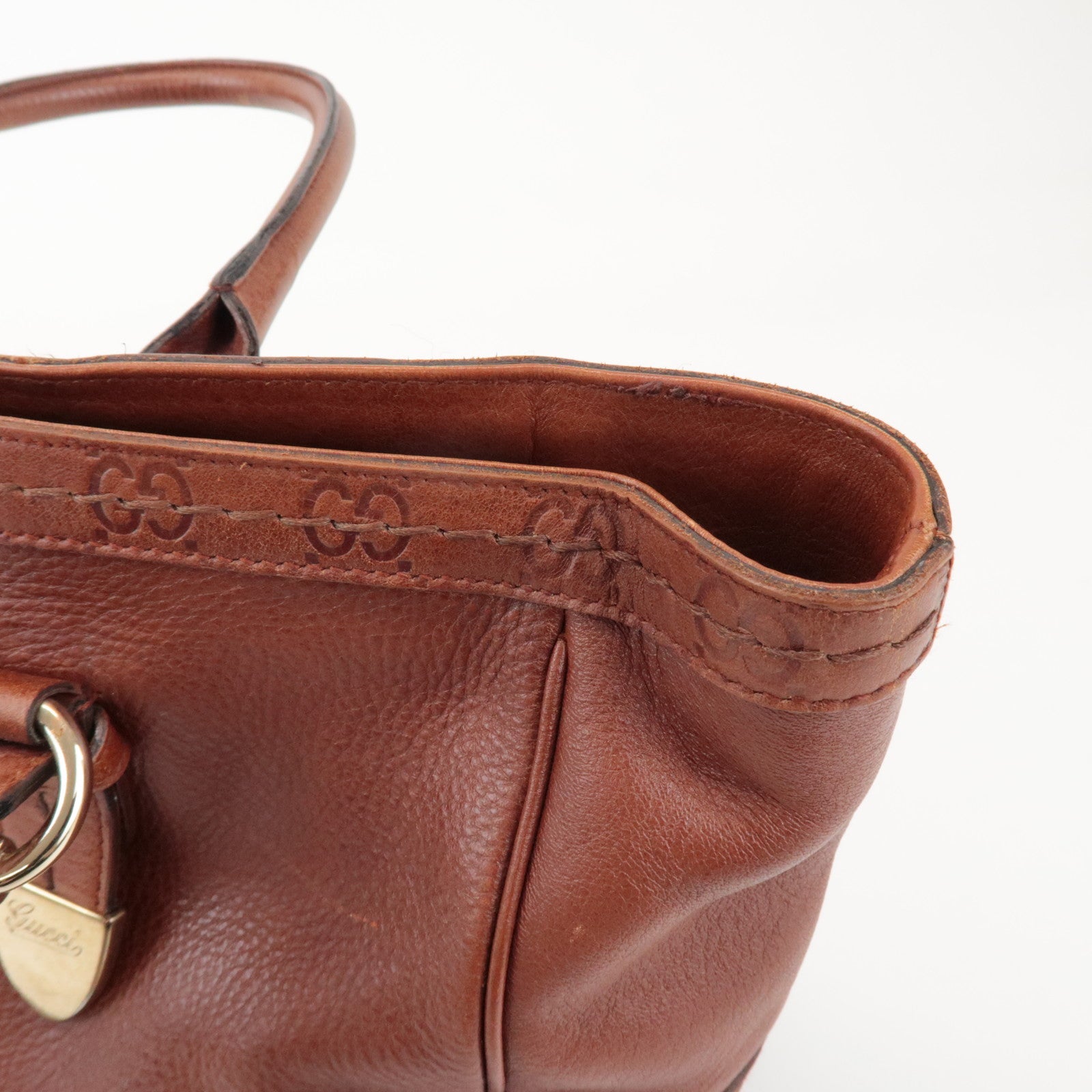 GUCCI Guccissima Leather Tote Bag Hand Bag Brown 181511