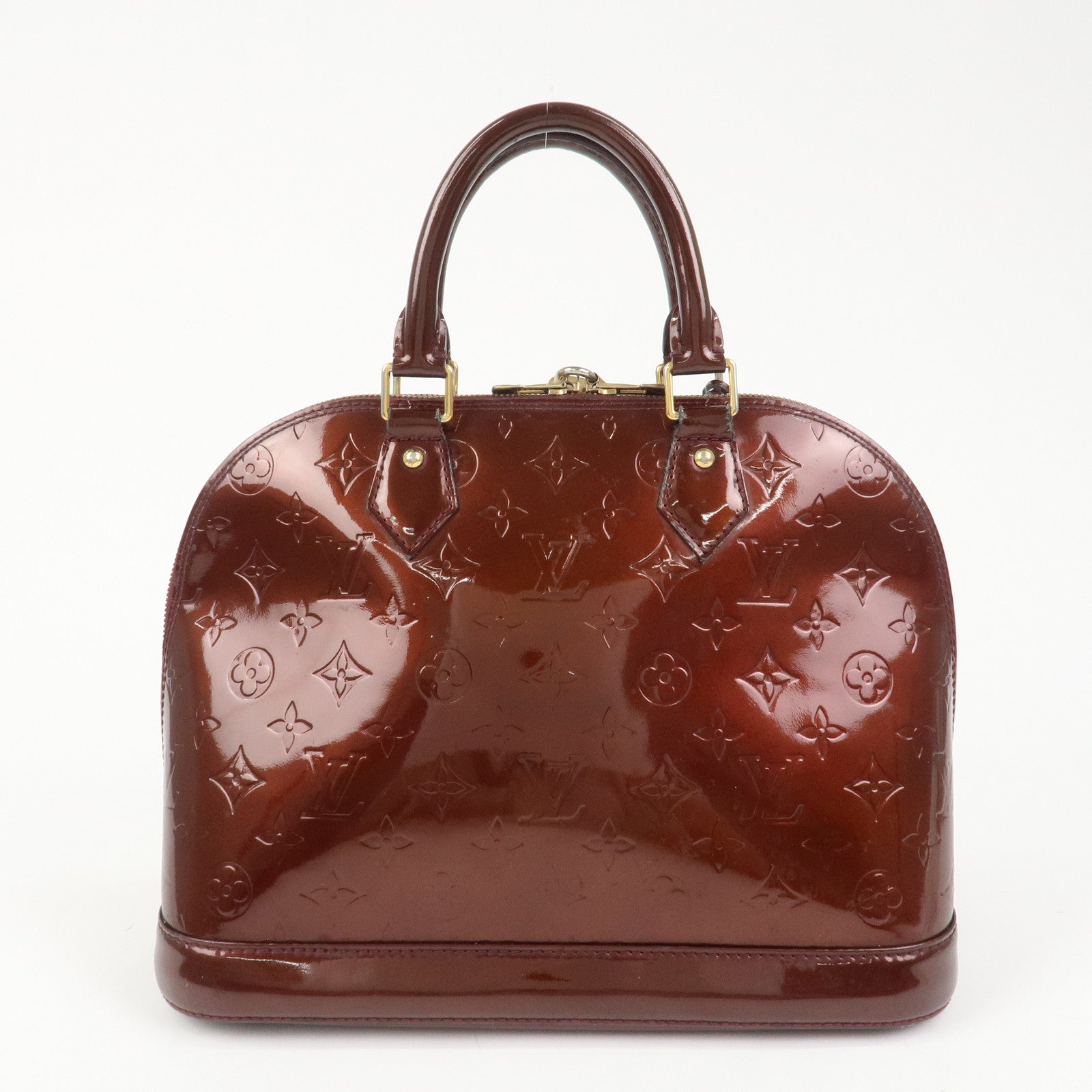 Louis Vuitton Monogram Vernis Alma PM Bag Rouge Fauviste M91691