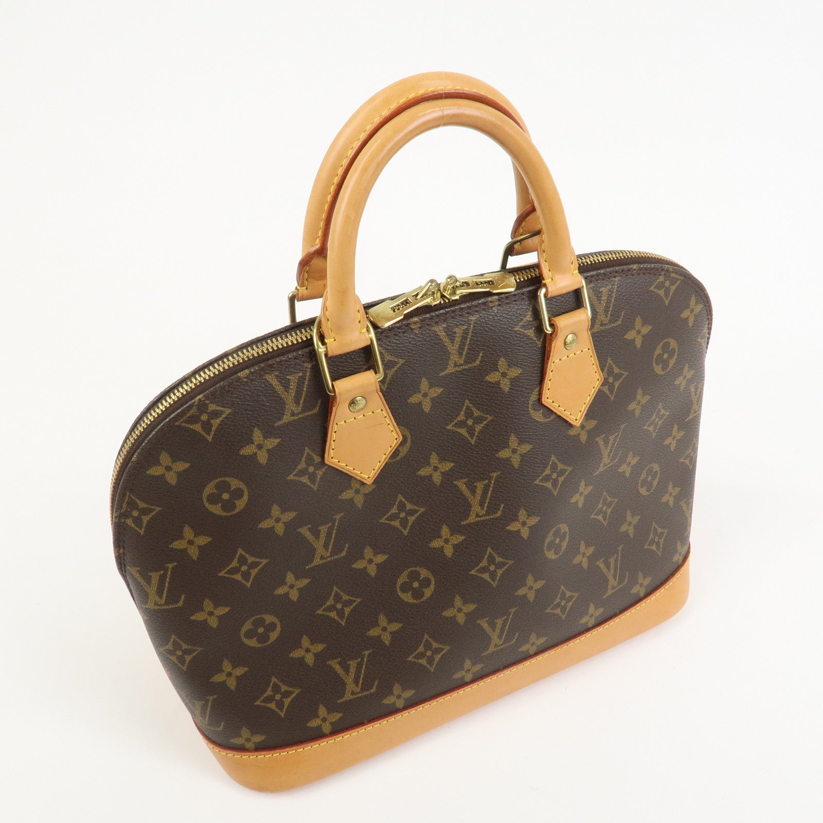 Louis Vuitton Monogram Alma Hand Bag Brown M51130