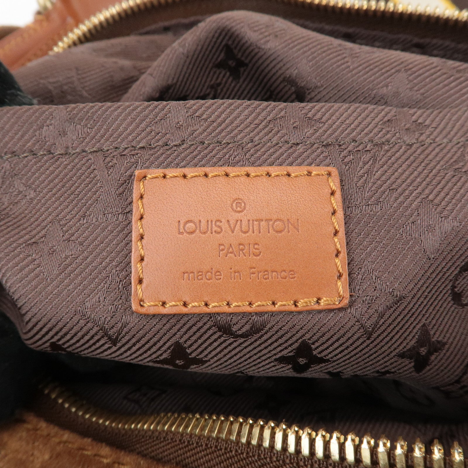 Louis Vuitton Monogram Suede Onata GM Shoulder Bag Cacao M95120 Used