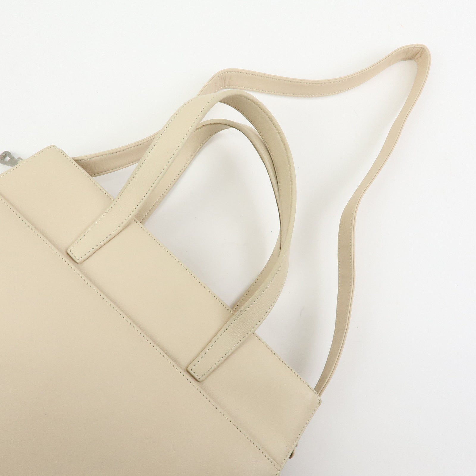LOEWE Anagram Nappa Leather 2Way Bag Hand Shoulder Bag Ivory