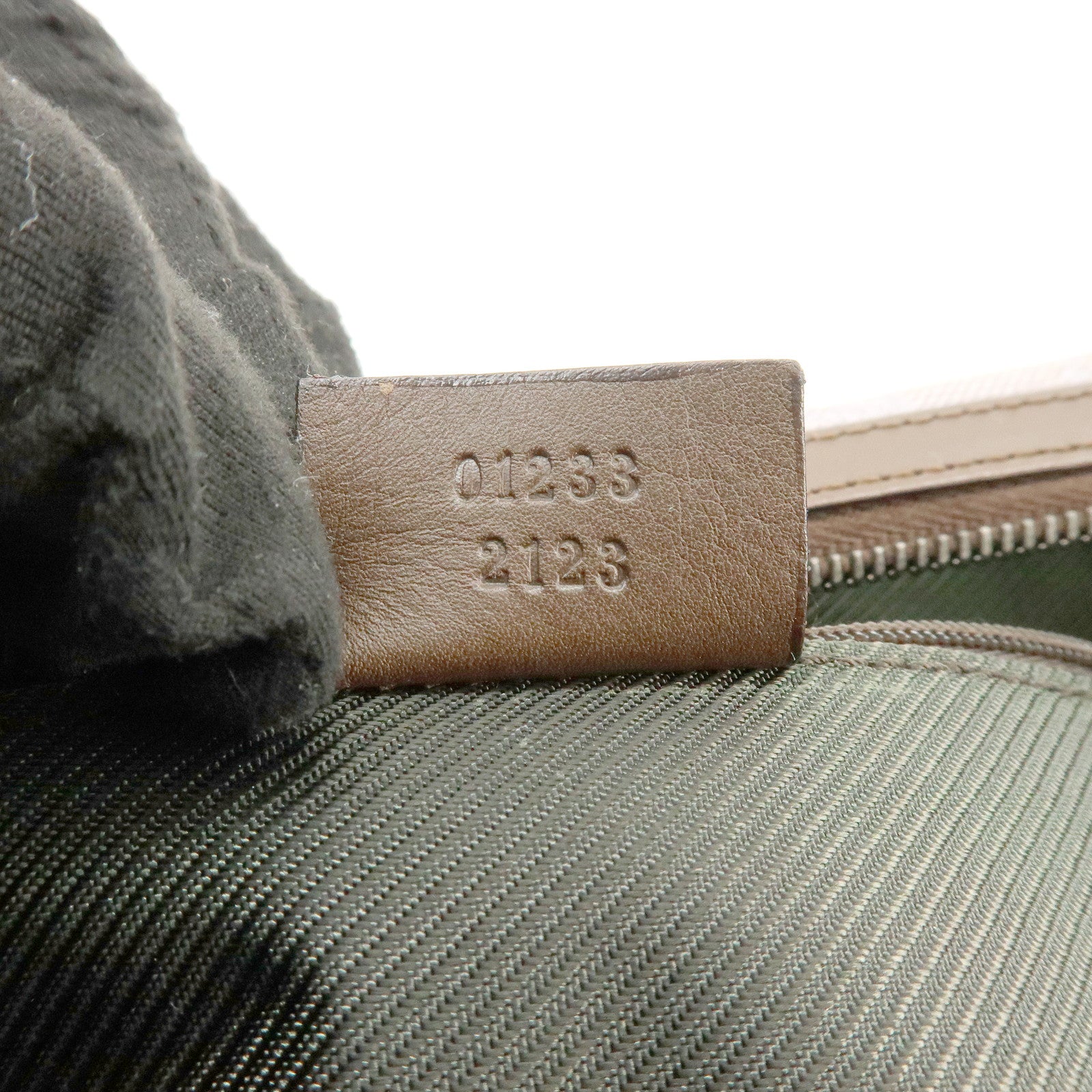 GUCCI GG Canvas Leather Shoulder Bag Hand Bag Purple Brown 01233