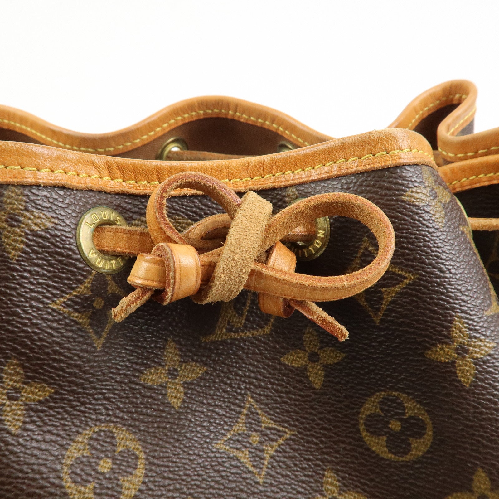 Louis Vuitton Monogram Canvas Petit Noe Shoulder Bag Brown M42226