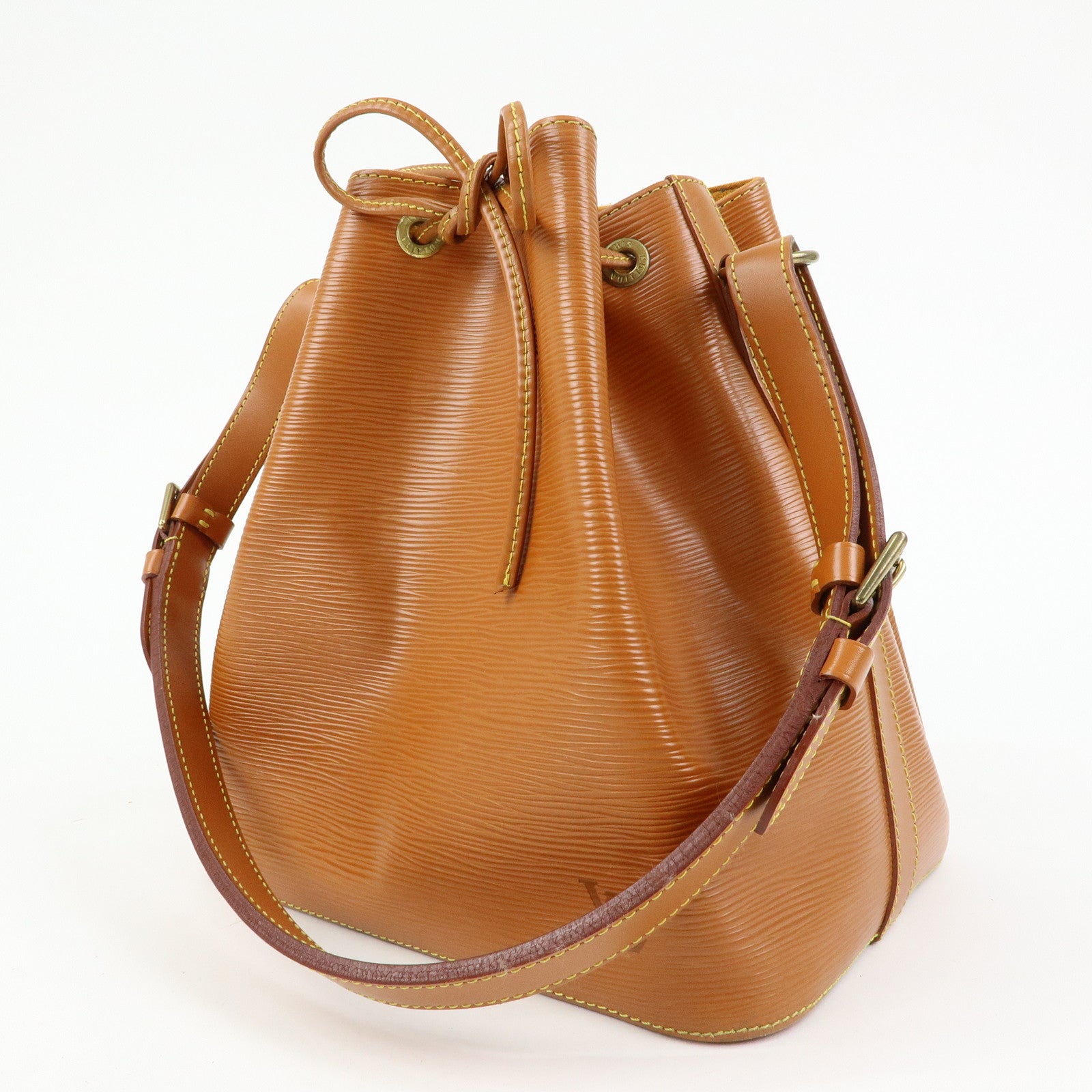 Louis Vuitton Epi Leather Petit Noe Shoulder Bag Zipang Gold M44108