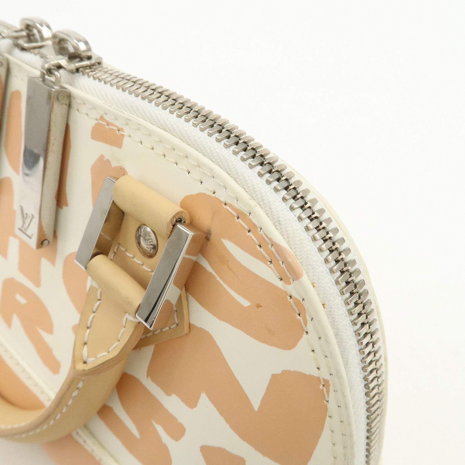 Louis Vuitton Monogram Graffiti Alma PM Hand Bag Beige Ivory M92178