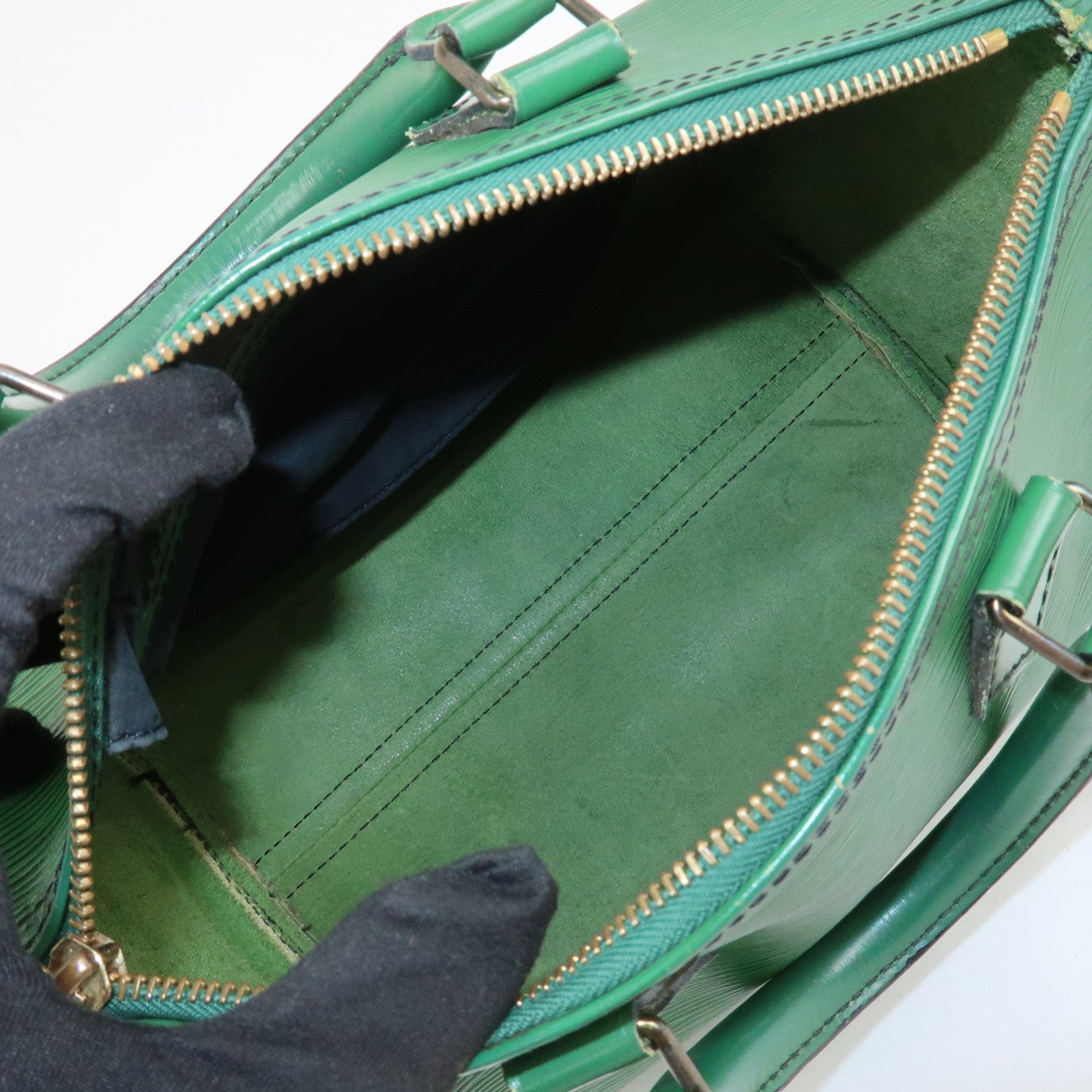 Louis Vuitton Epi Speedy 25 Hand Boston Bag Borneo Green M43014