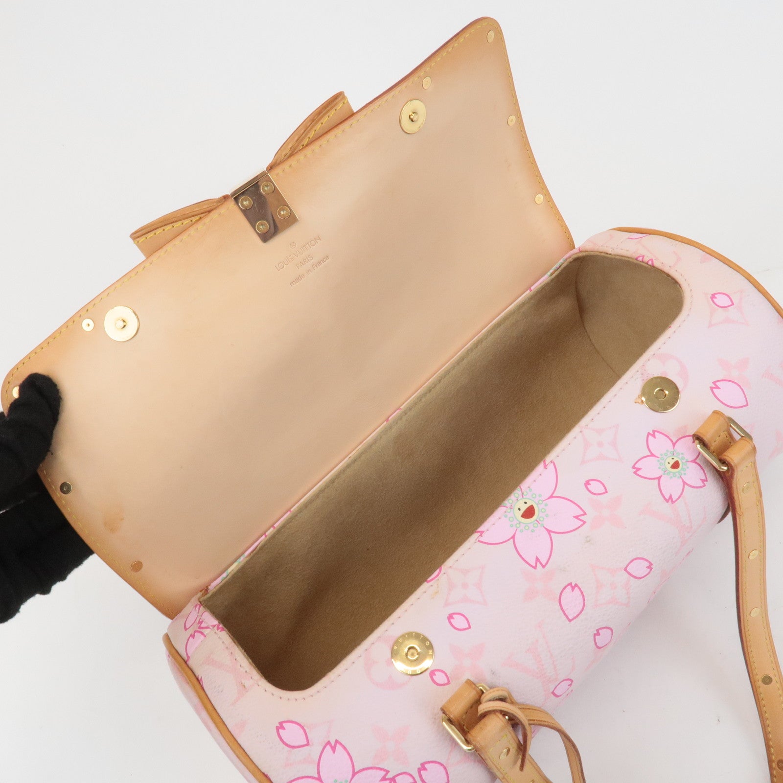 Louis Vuitton Monogram Cherry Blossom Papillon Hand Bag Rose M92010 Used