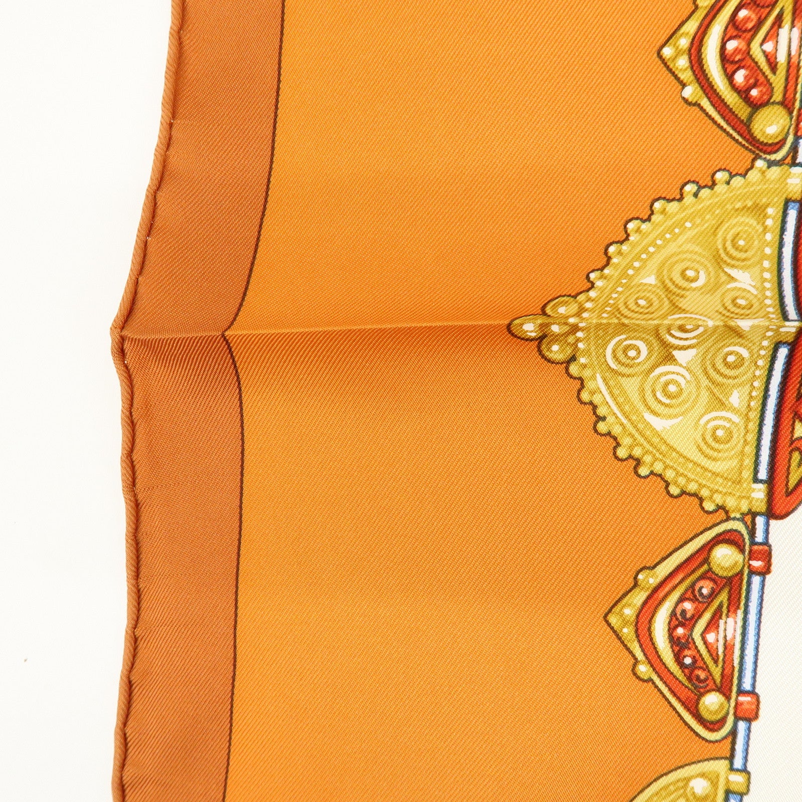 HERMES Carre 90 Silk 100% Scarf PARURES DES MAHARAJAS