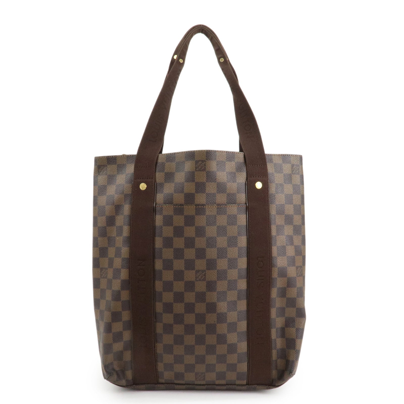 Louis Vuitton Damier Ebene Canvas Cover Bobourg Hand Bag M52006 Used