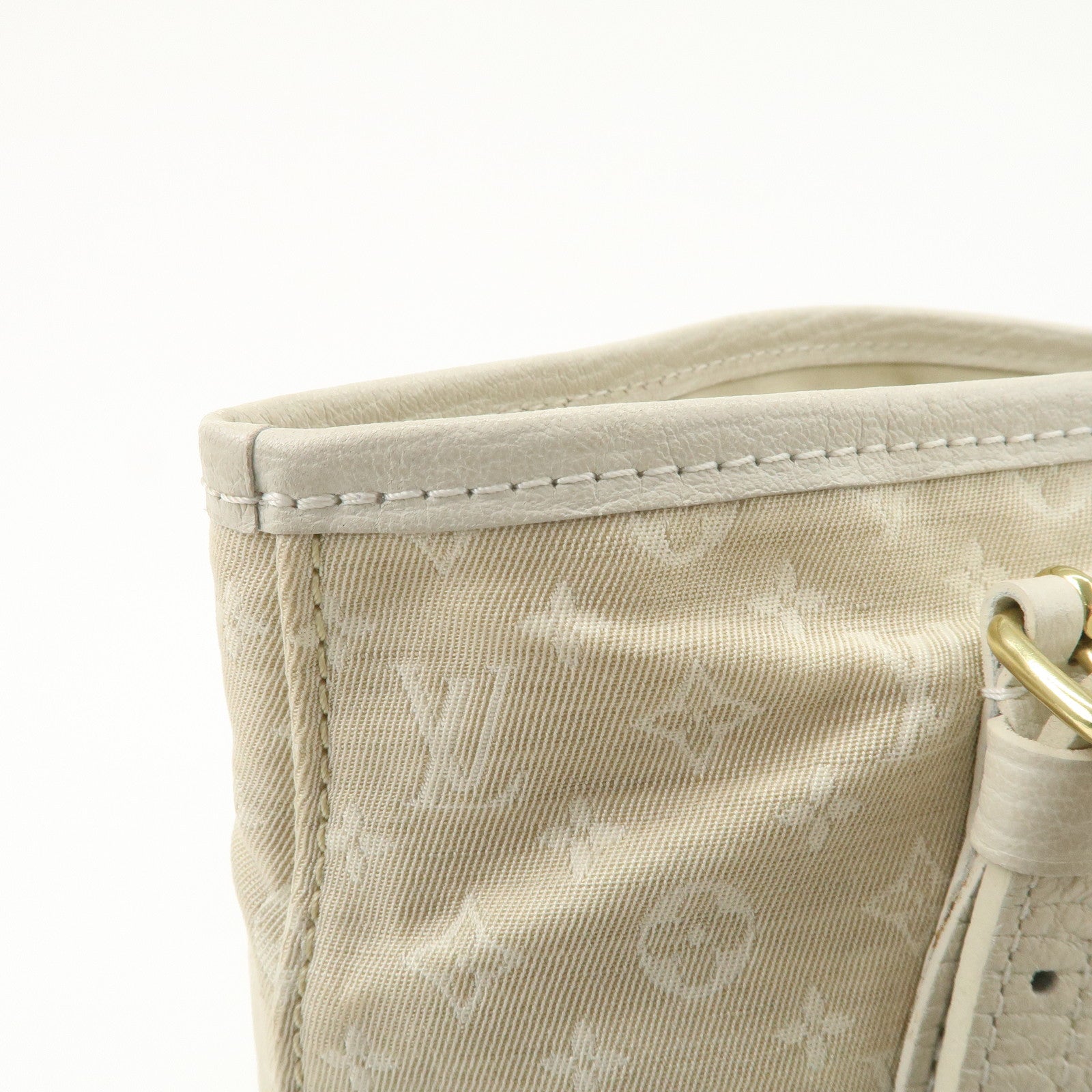 Louis Vuitton Monogram Mini Lin Bucket PM Hand Bag M95316