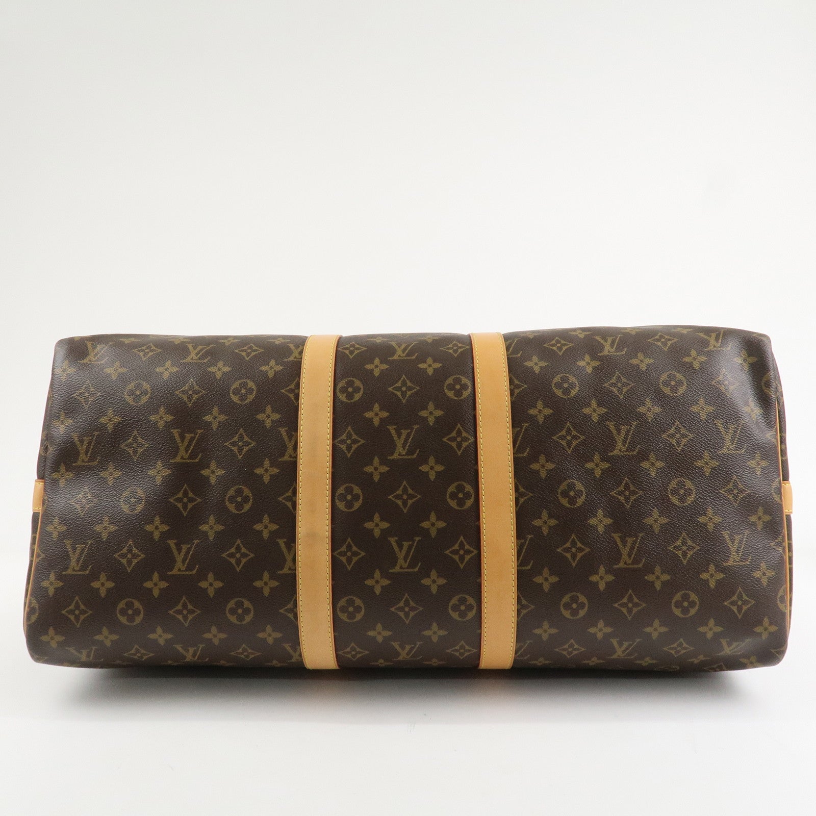 Louis Vuitton Monogram Keep All Bandouliere 55 Bag Brown M41414 Used