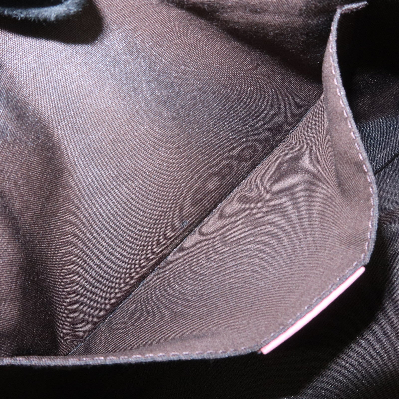 GUCCI Bamboo Leather Hand Bag Clutch Bag Pouch Pink