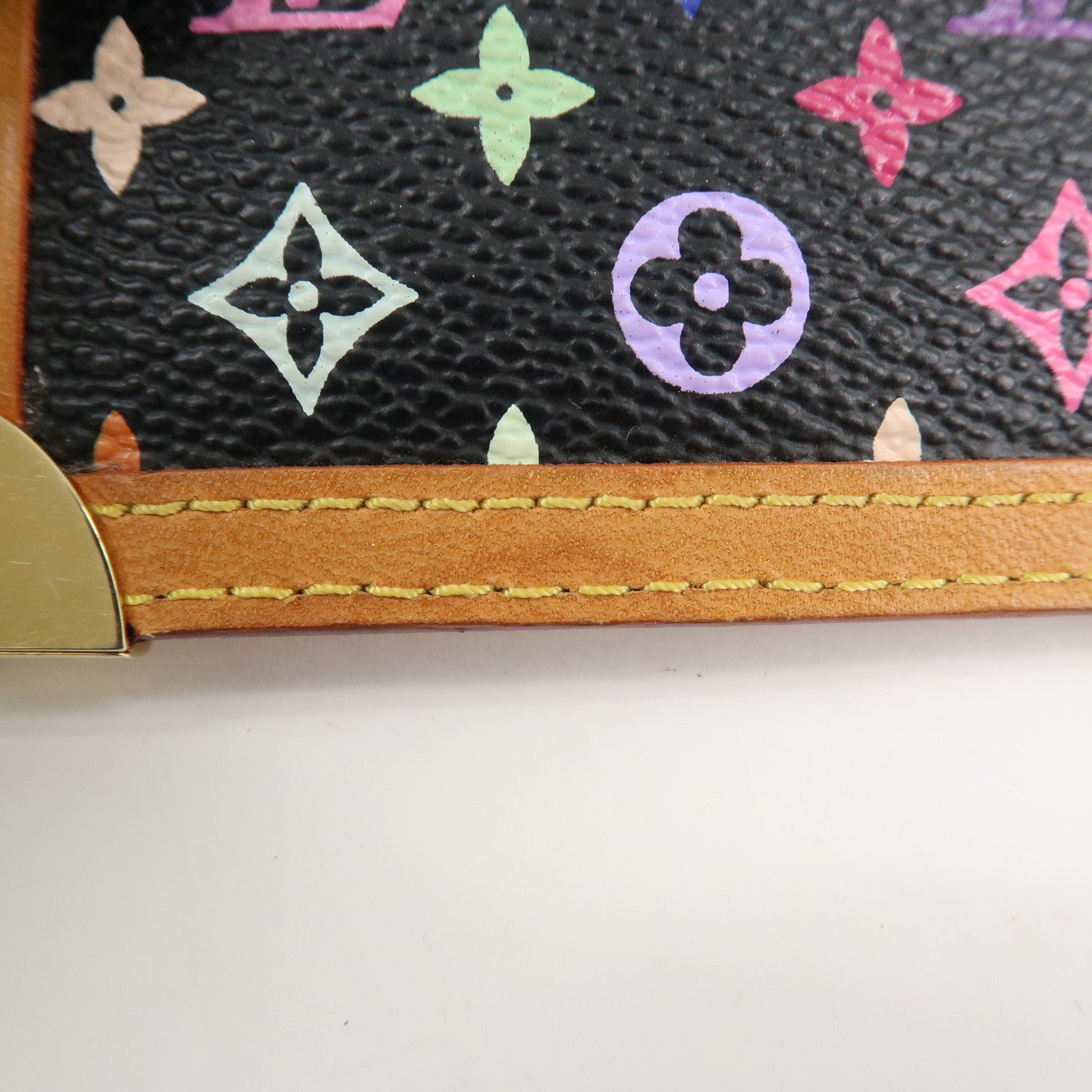 Louis Vuitton Monogram Multicolor Pochette Cles Noir M92654 Used