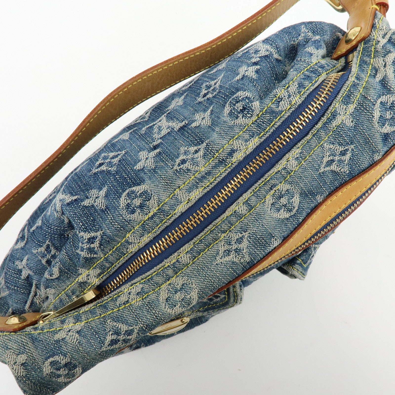 Louis Vuitton Monogram Denim Baggy PM 2Way Bag Shoulder Bag M95049