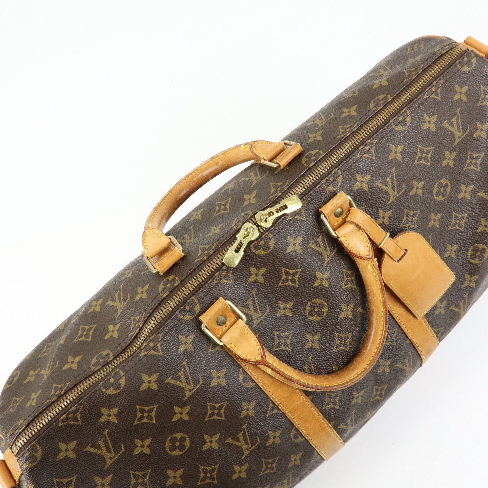 Louis Vuitton Monogram Keep All Bandouliere 50 Boston Bag M41416
