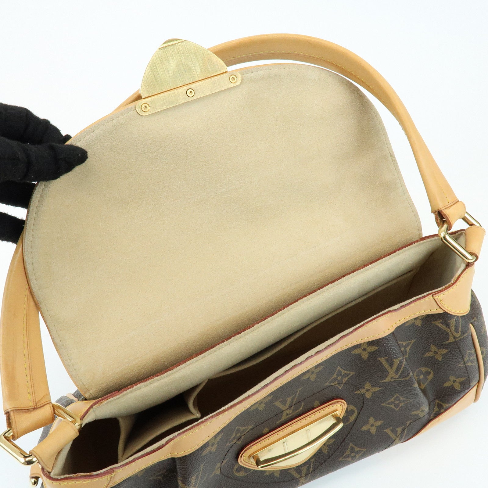 Louis Vuitton Monogram Beverly MM Shoulder Hand Bag Brown M40121