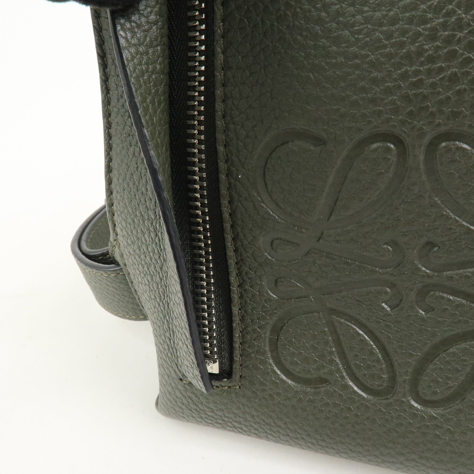 LOEWE Anagram Vertical T Pocket Cross Body Bag Shoulder Bag Green