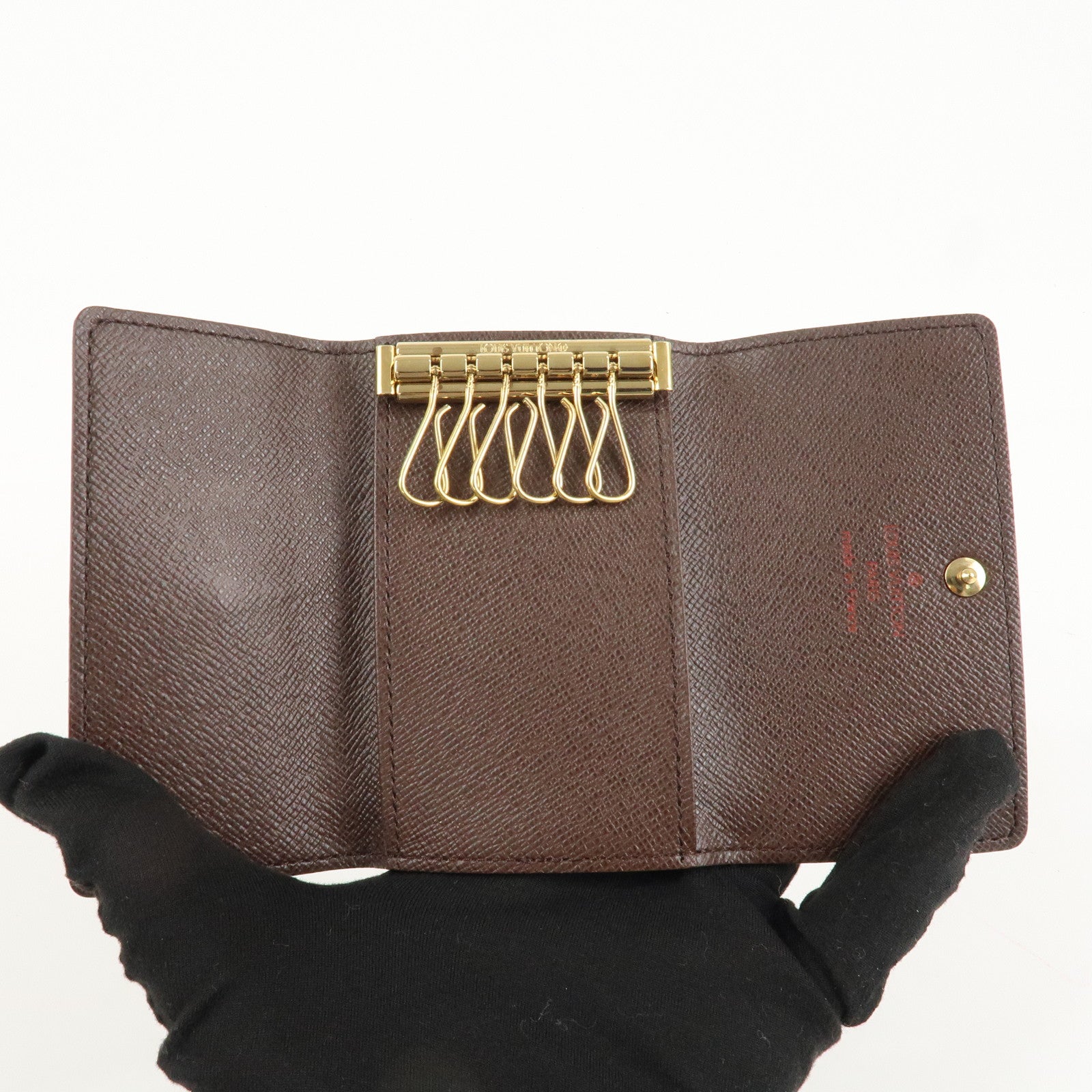 Louis Vuitton Damier Ebene Multicles 6 Key Case Brown N62630 Used