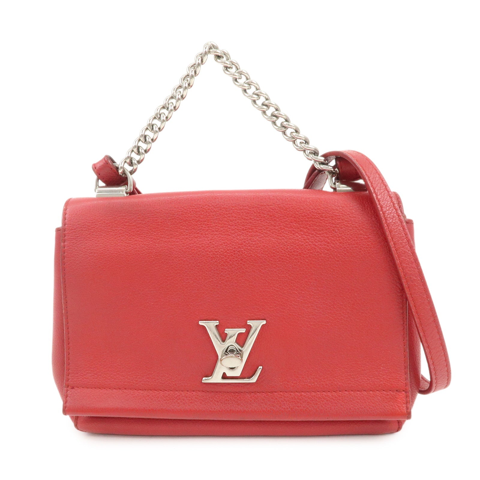 Louis Vuitton Lockme 2 BB 2Way Bag Shoulder Bag Hand Bag Red M51202