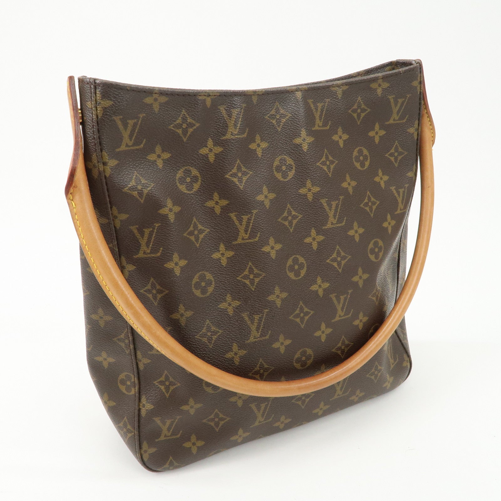 Louis Vuitton Monogram Looping GM Shoulder Bag Brown M51145