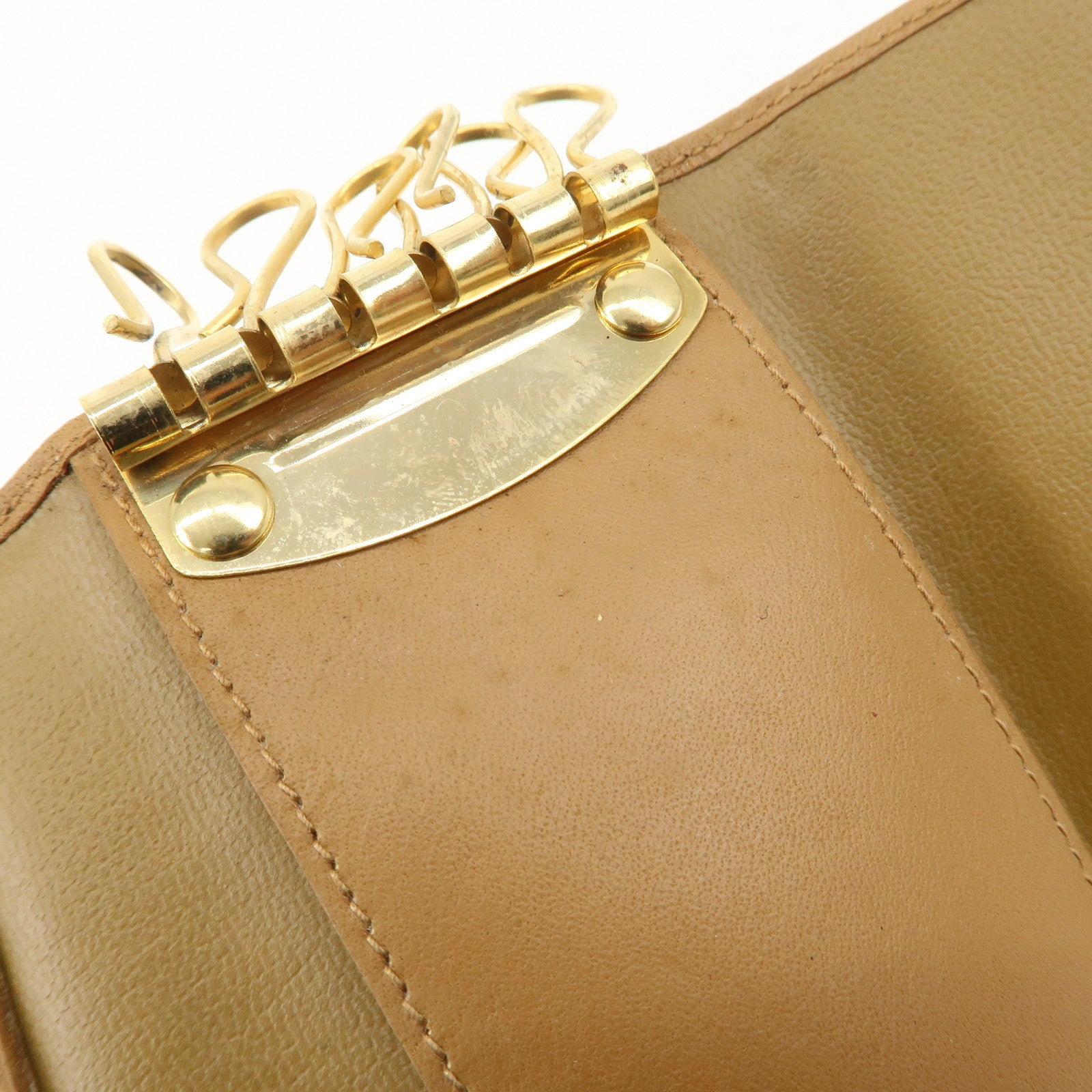 CELINE Macadam Set of 2 Sunglasses Case Key Case Brown