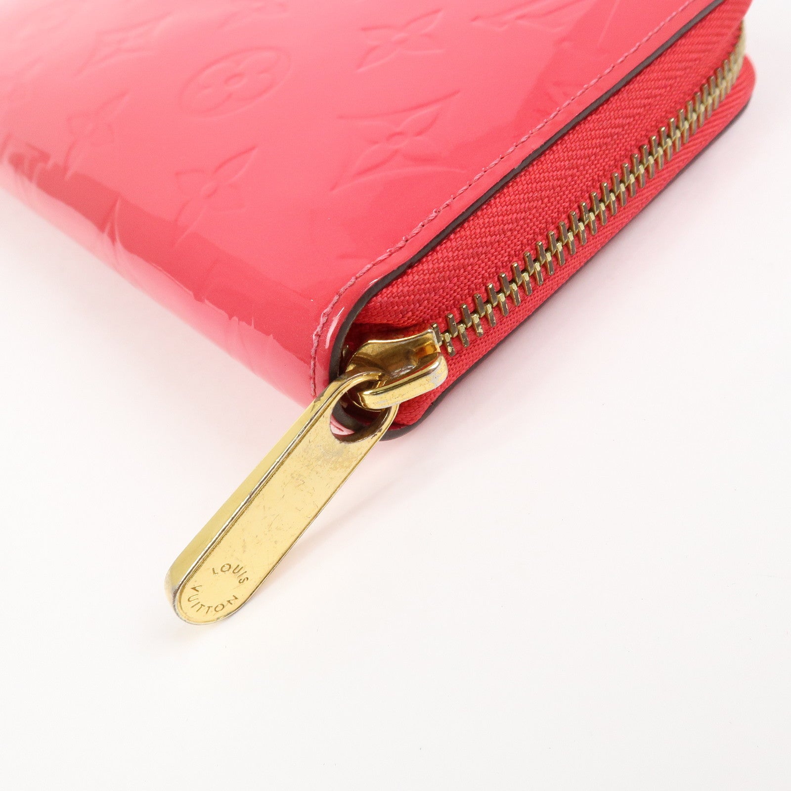 Louis Vuitton Monogram Vernis Zippy Wallet Rouge Grenadine M91732