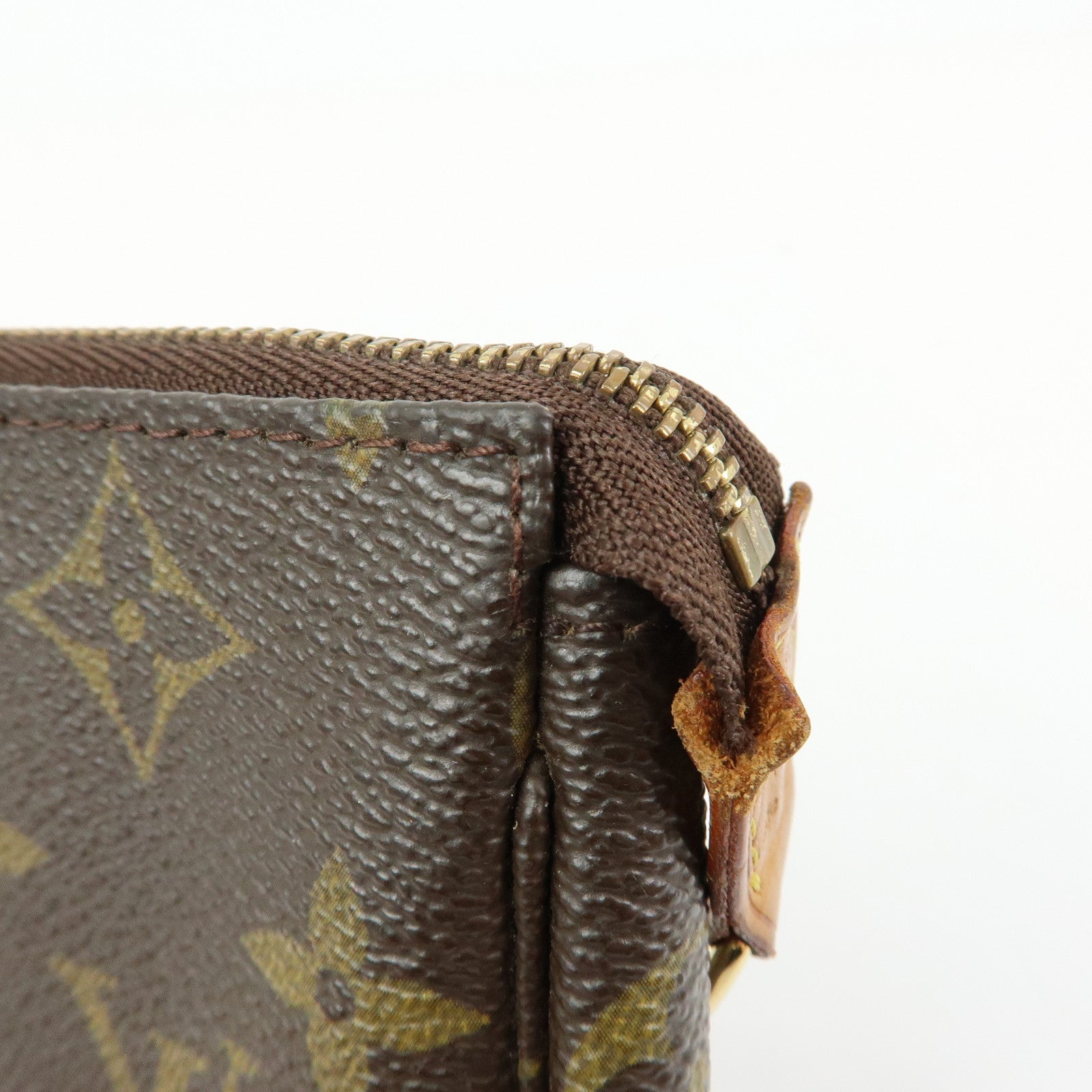 Louis Vuitton Monogram Mini Pochette Accessoires Hand Bag M58009