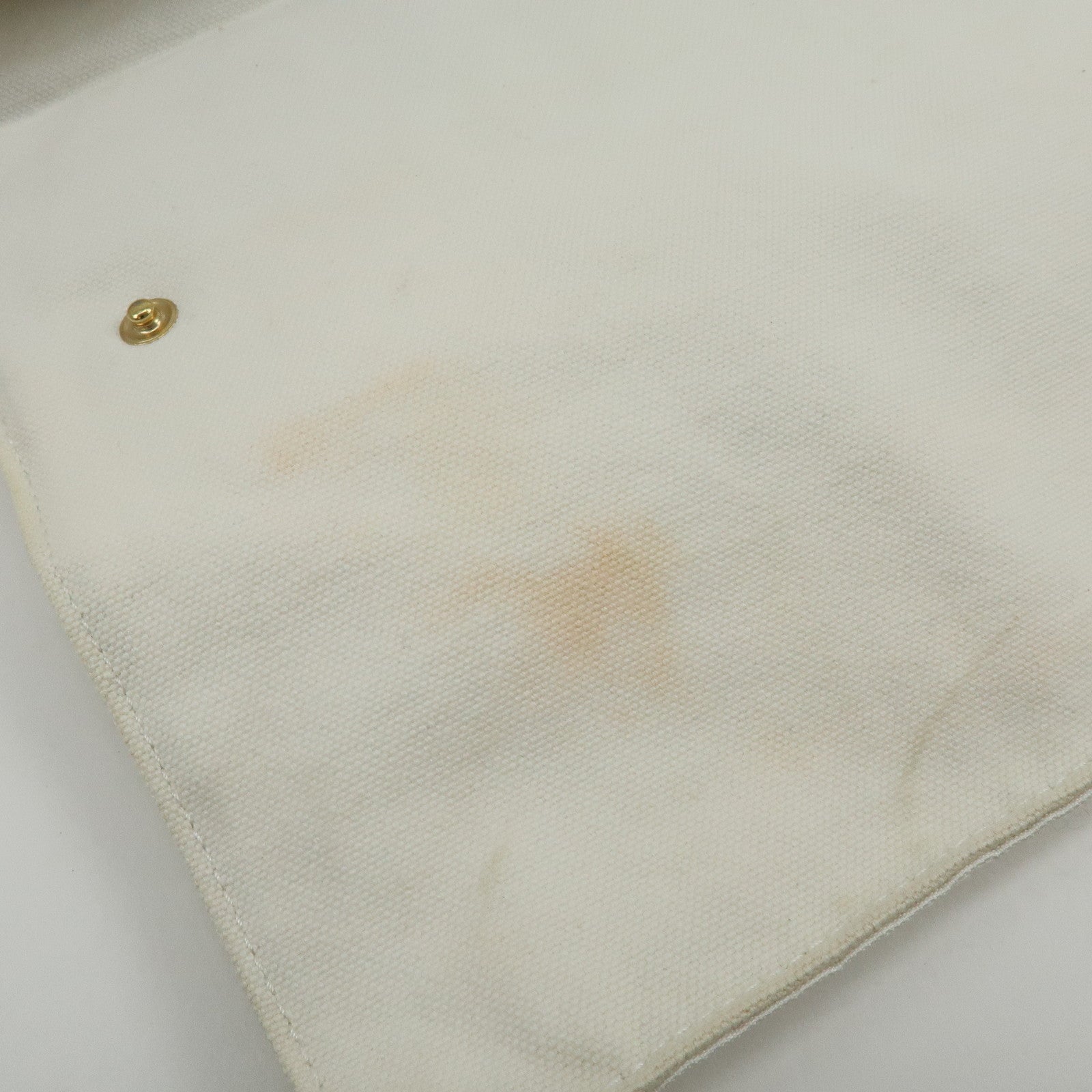 CHANEL Marshmallow Canvas Hand Bag Tote Bag White Pink