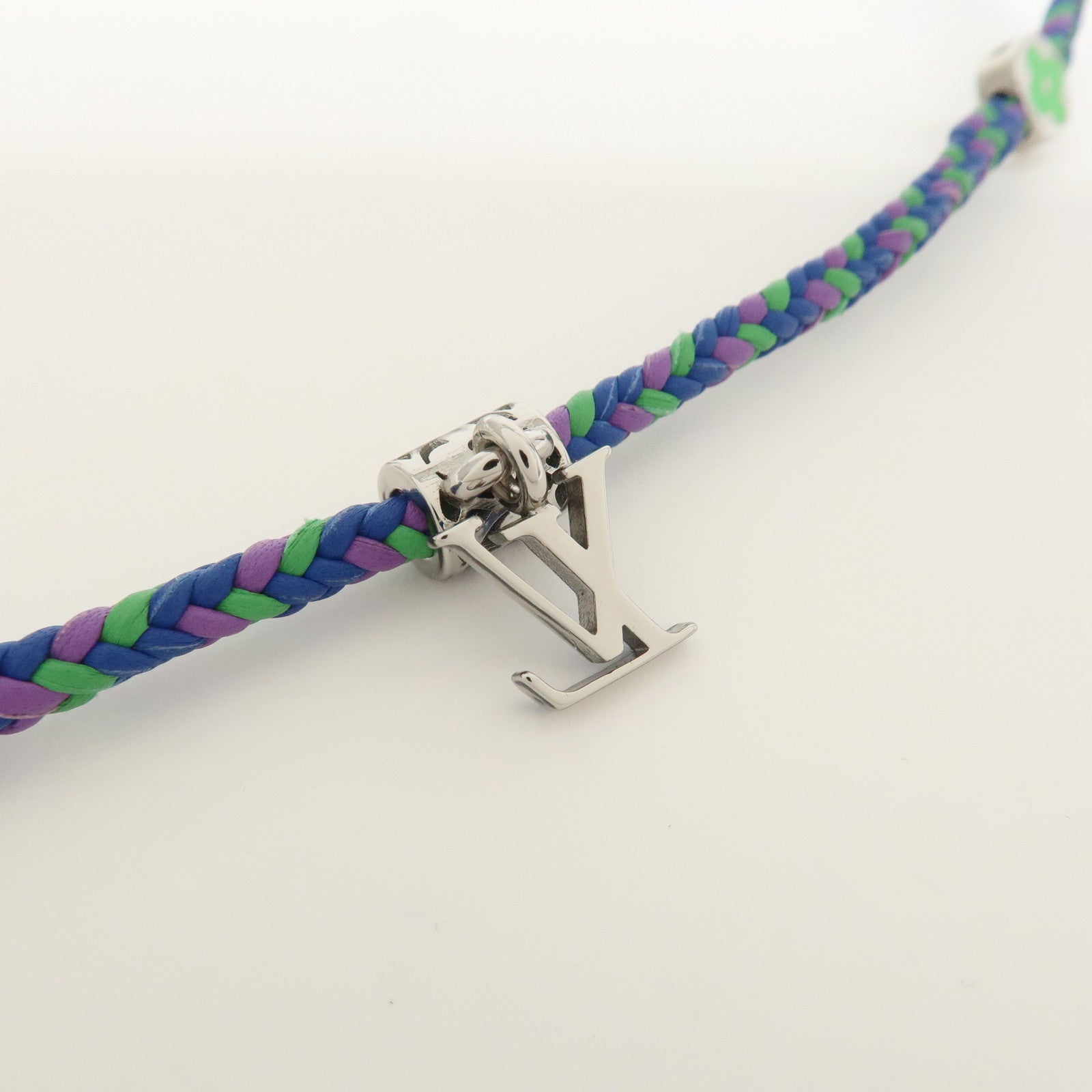 Louis Vuitton Leather Metal Bracelet Friendship Multicolor M0967
