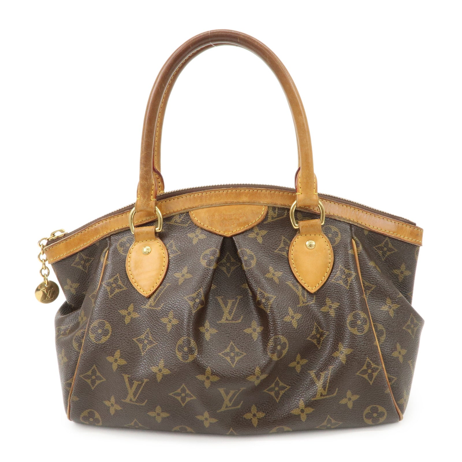 Louis Vuitton Monogram Tivoli PM Hand Bag Brown M40143 Used
