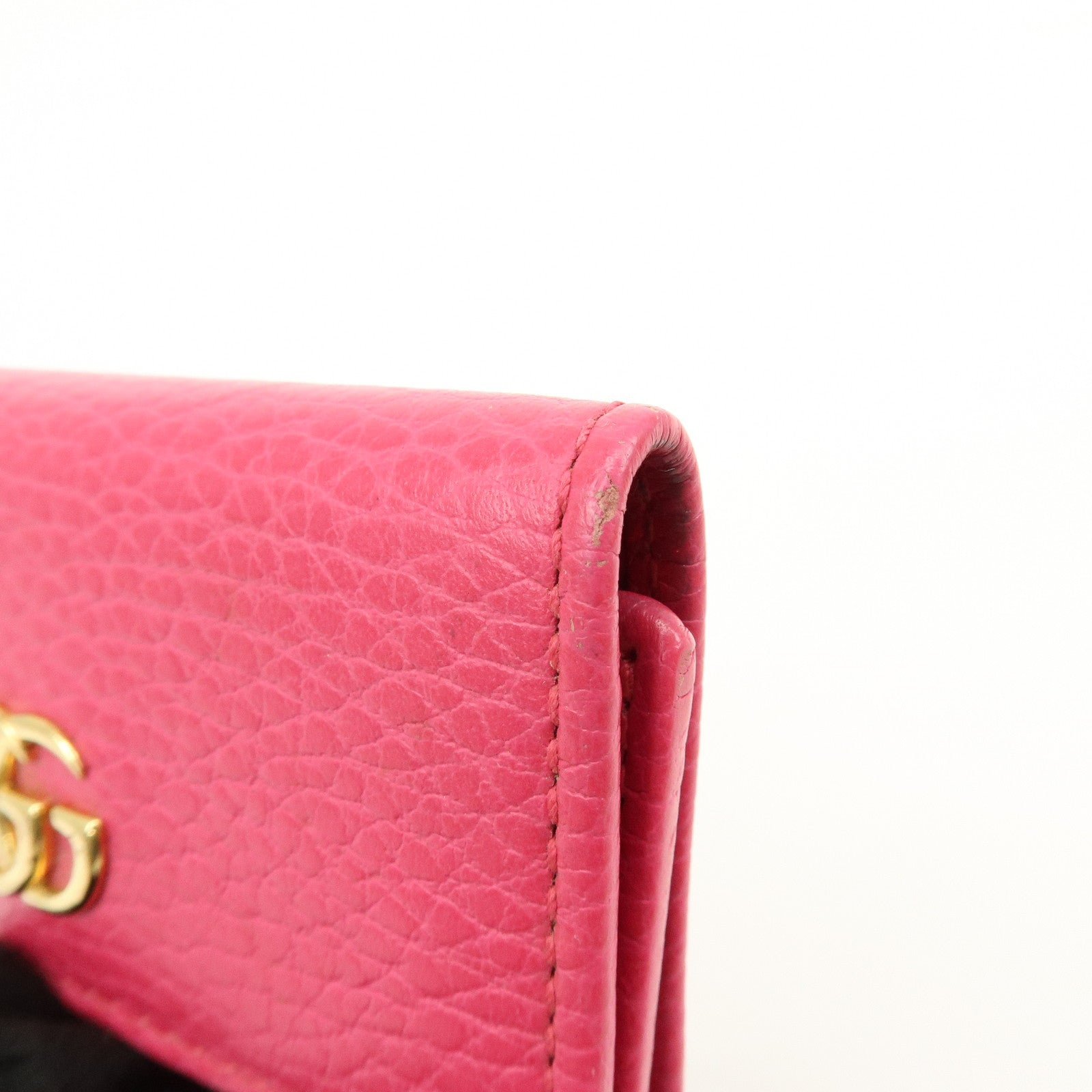 GUCCI GG Marmont Leather 6 Rings Key Case Key Holder Pink 456118