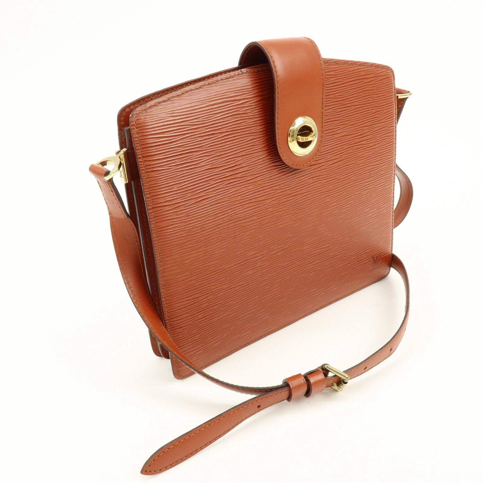 Louis Vuitton Epi Leather Capucines Shoulder Bag Kenya Brown M52343