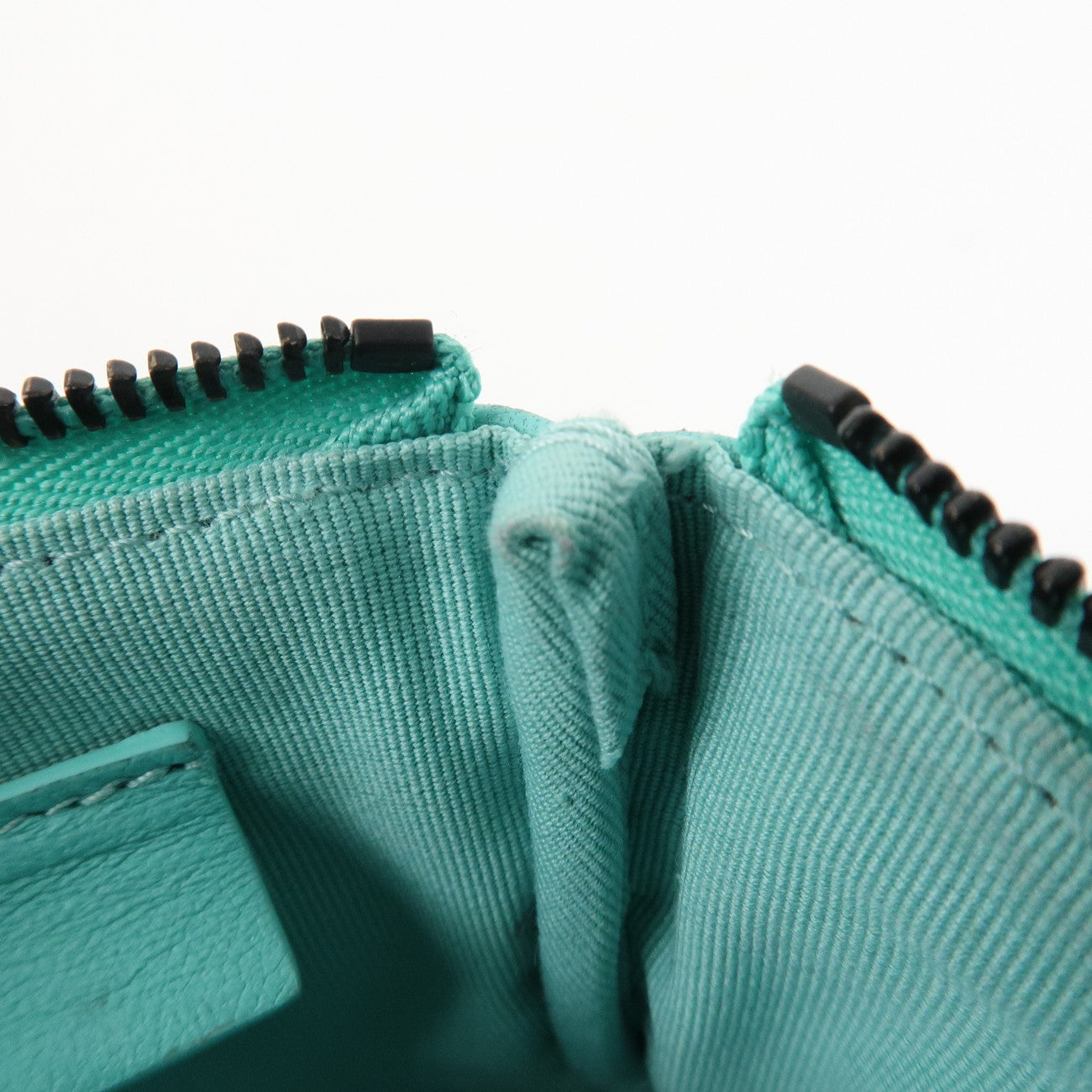 CHANEL Matelasse Caviarskin Classic Mini Pouch Blue A82365 Used