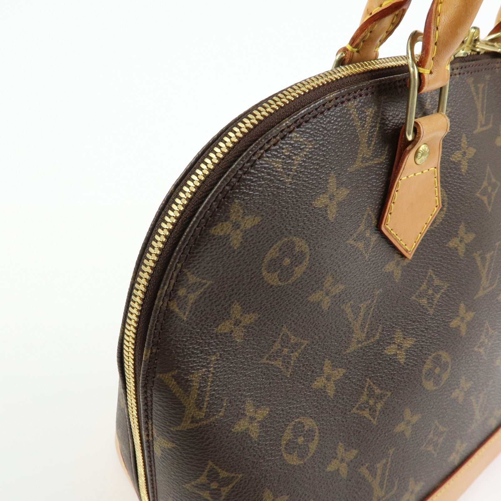 Louis Vuitton Monogram Alma Hand Bag Brown M51130