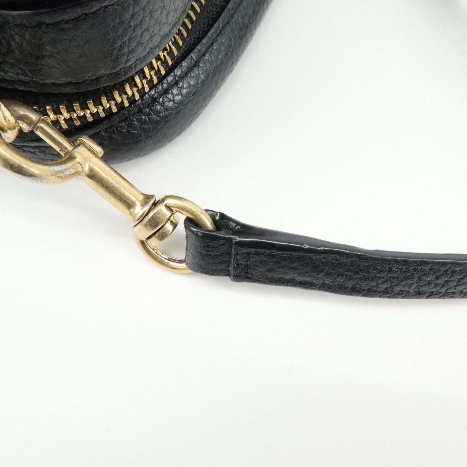 TORY BURCH  Leather Double T Shoulder Bag Crossbody Bag Black