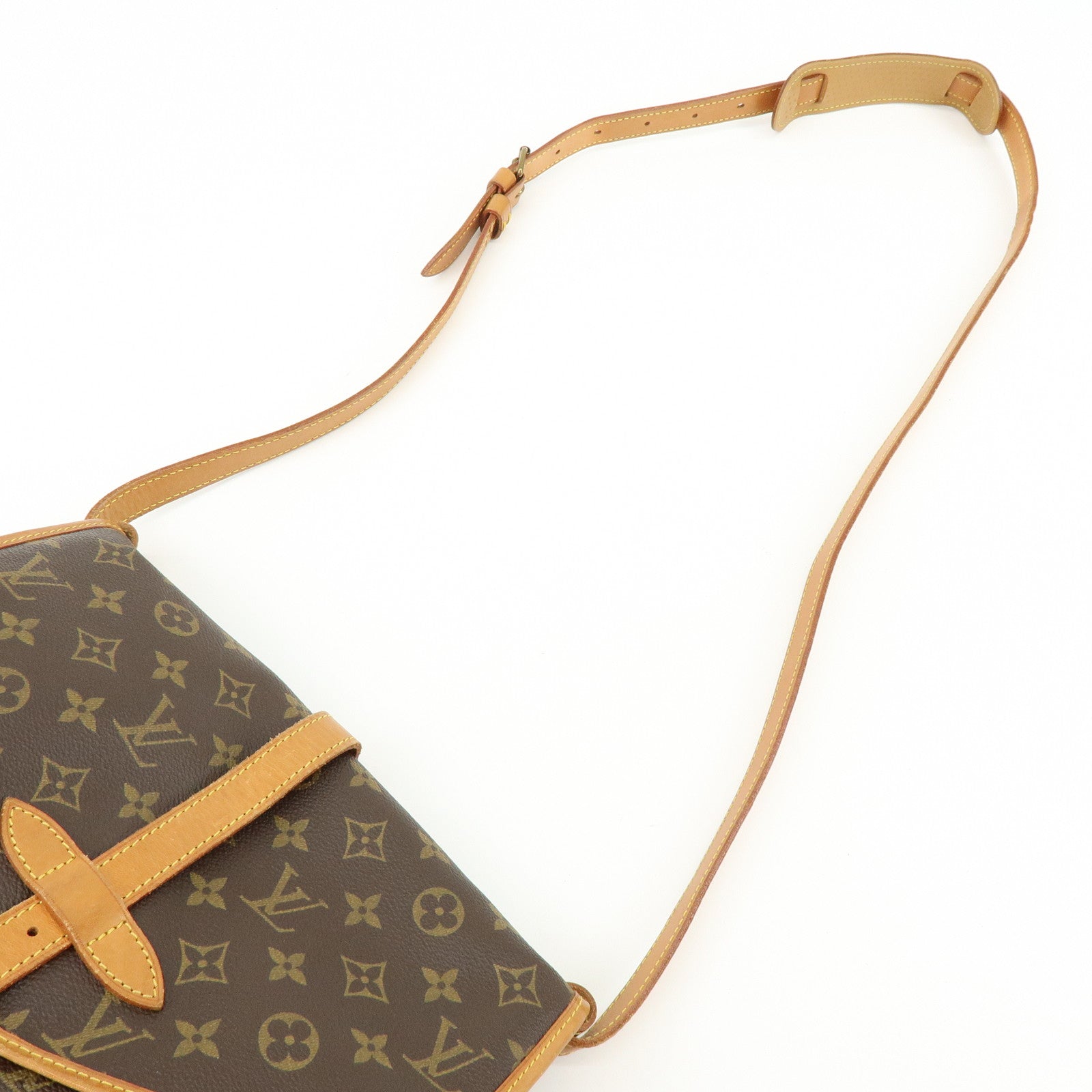 Louis Vuitton Monogram Saumur 30 Shoulder Bag Brown M42256