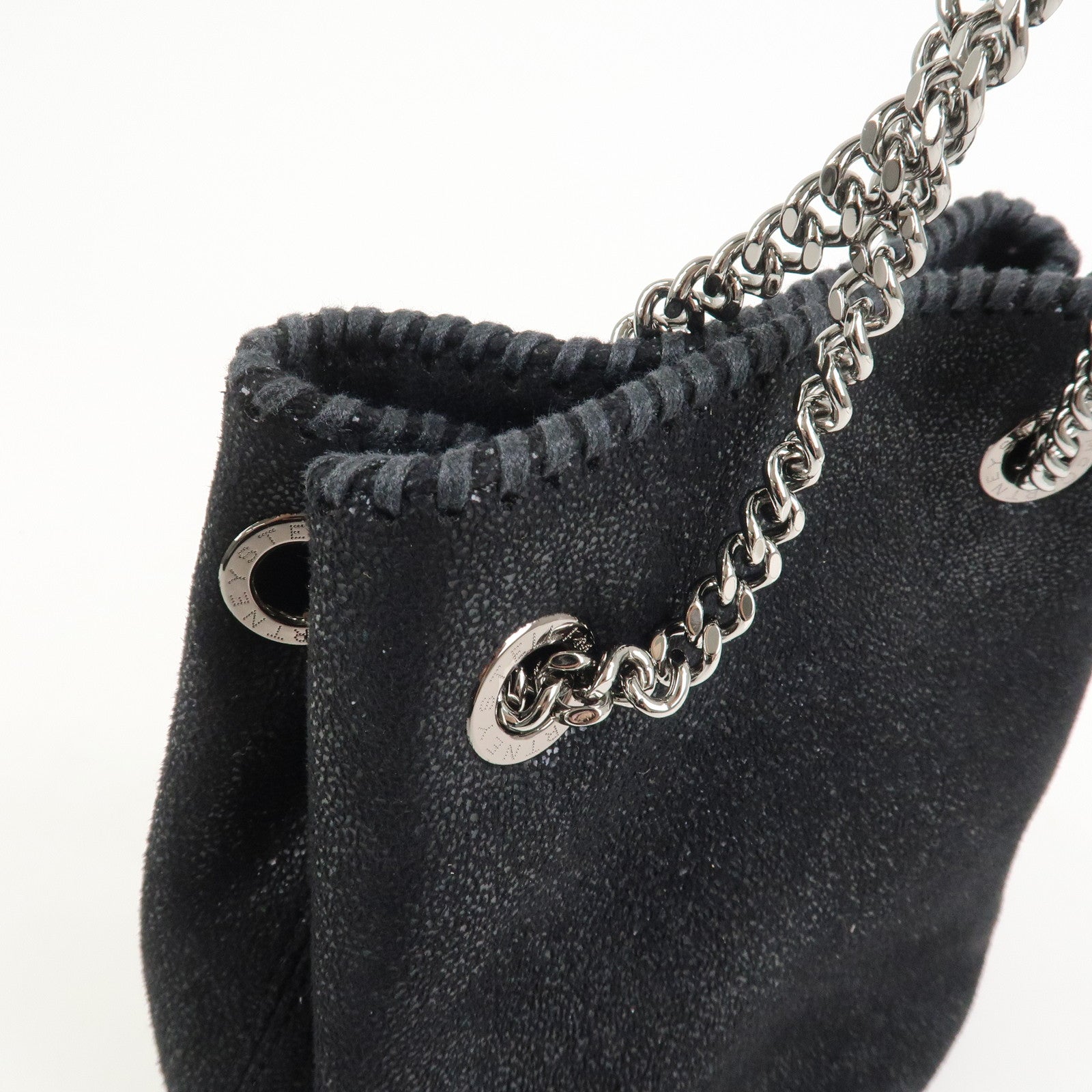STELLA MCCARTNEY Falabella Polyester Leather Shoulder Bag Black
