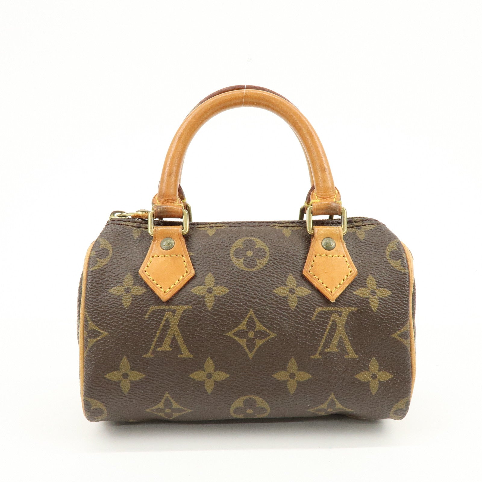 Louis Vuitton Monogram Mini Speedy Hand Bag Brown M41534