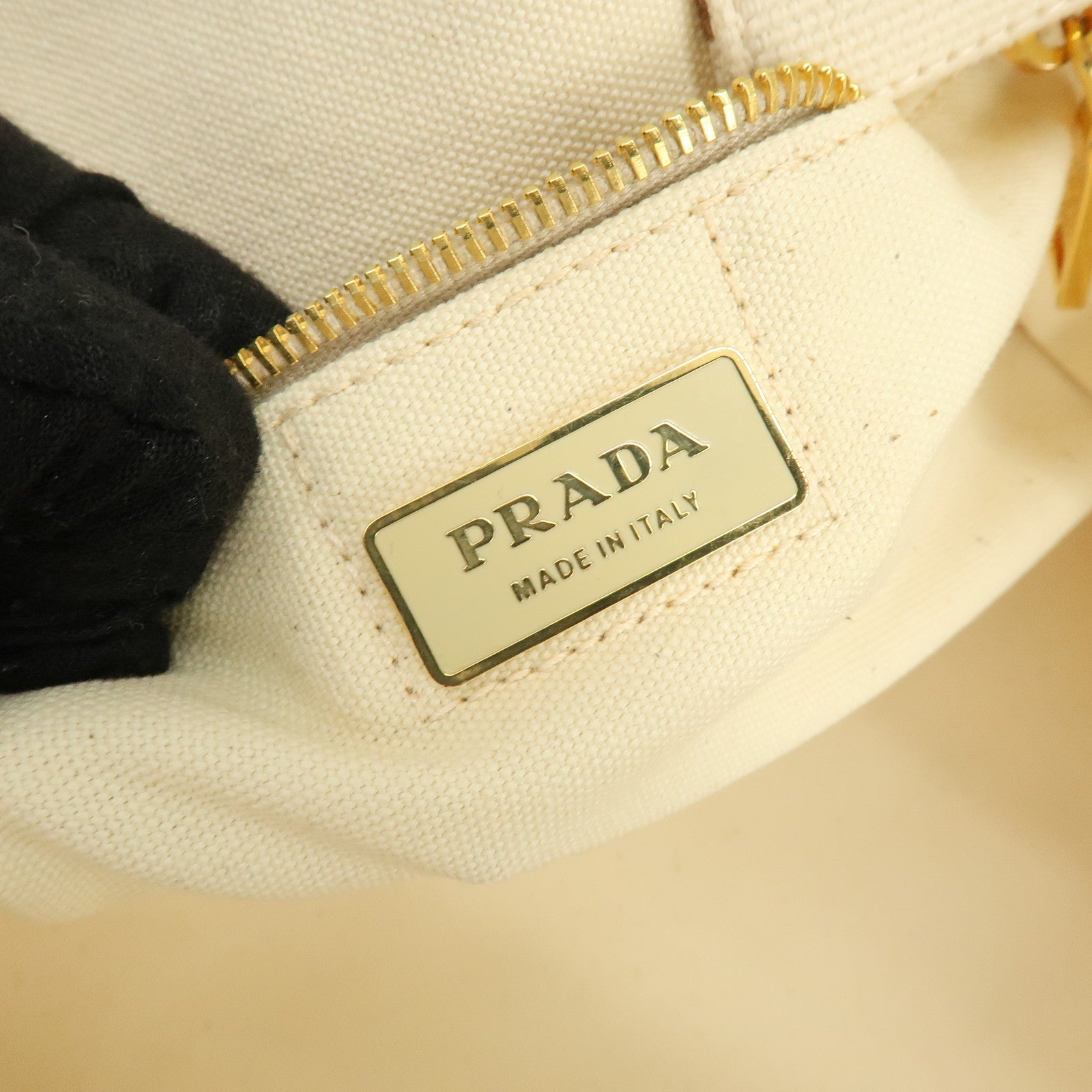 PRADA Triangle Logo Canapa Large Star Heart Canvas Tote Bag BN1872