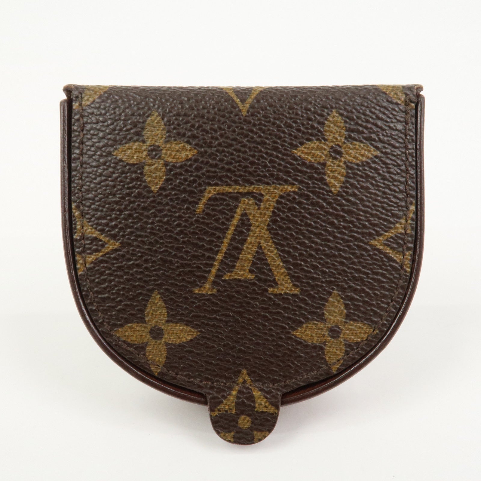Louis Vuitton Monogram Portemonnaie Cuvette Coin Case Brown M61960