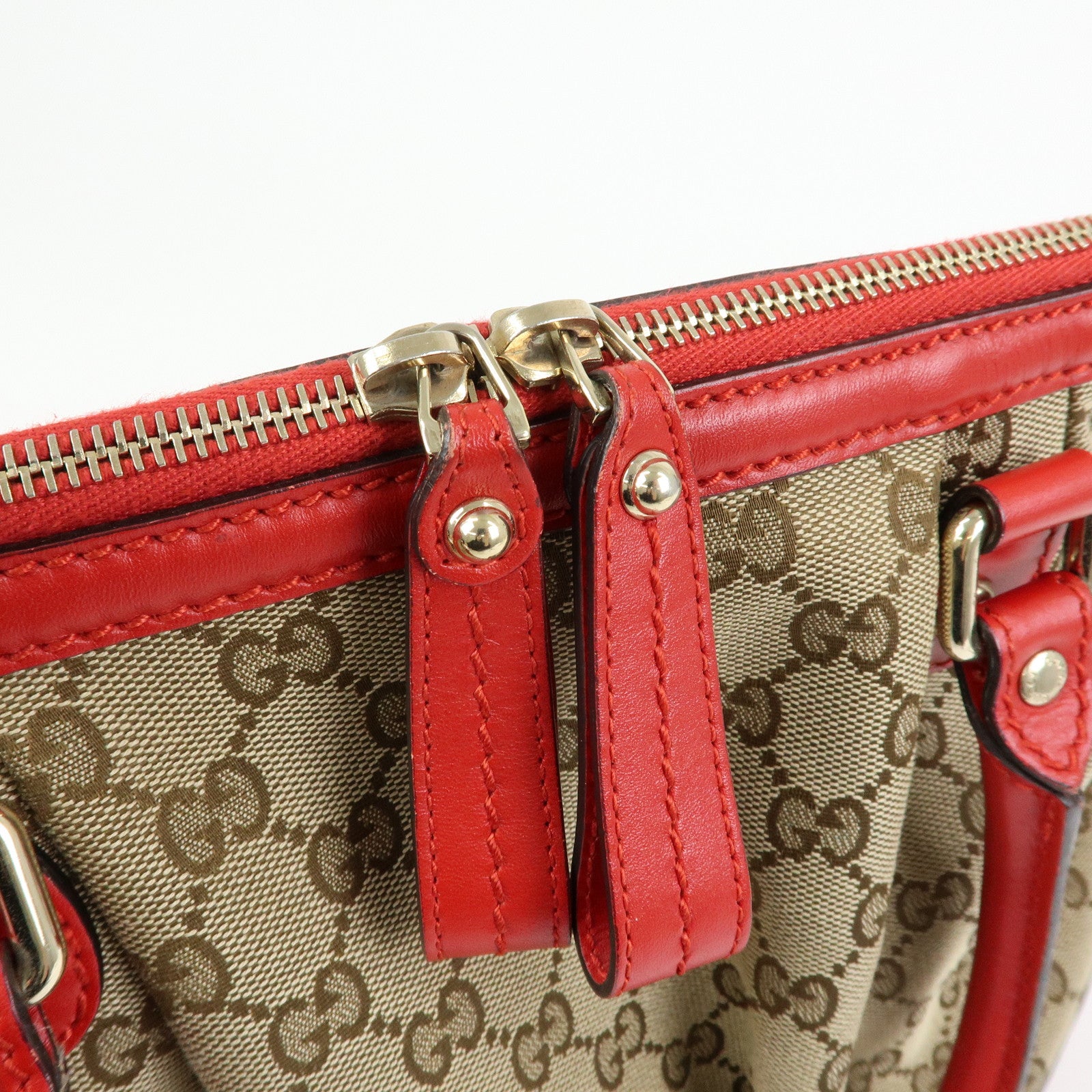 GUCCI Sukey Interlocking G GG Canvas Leather 2Way Bag 247902