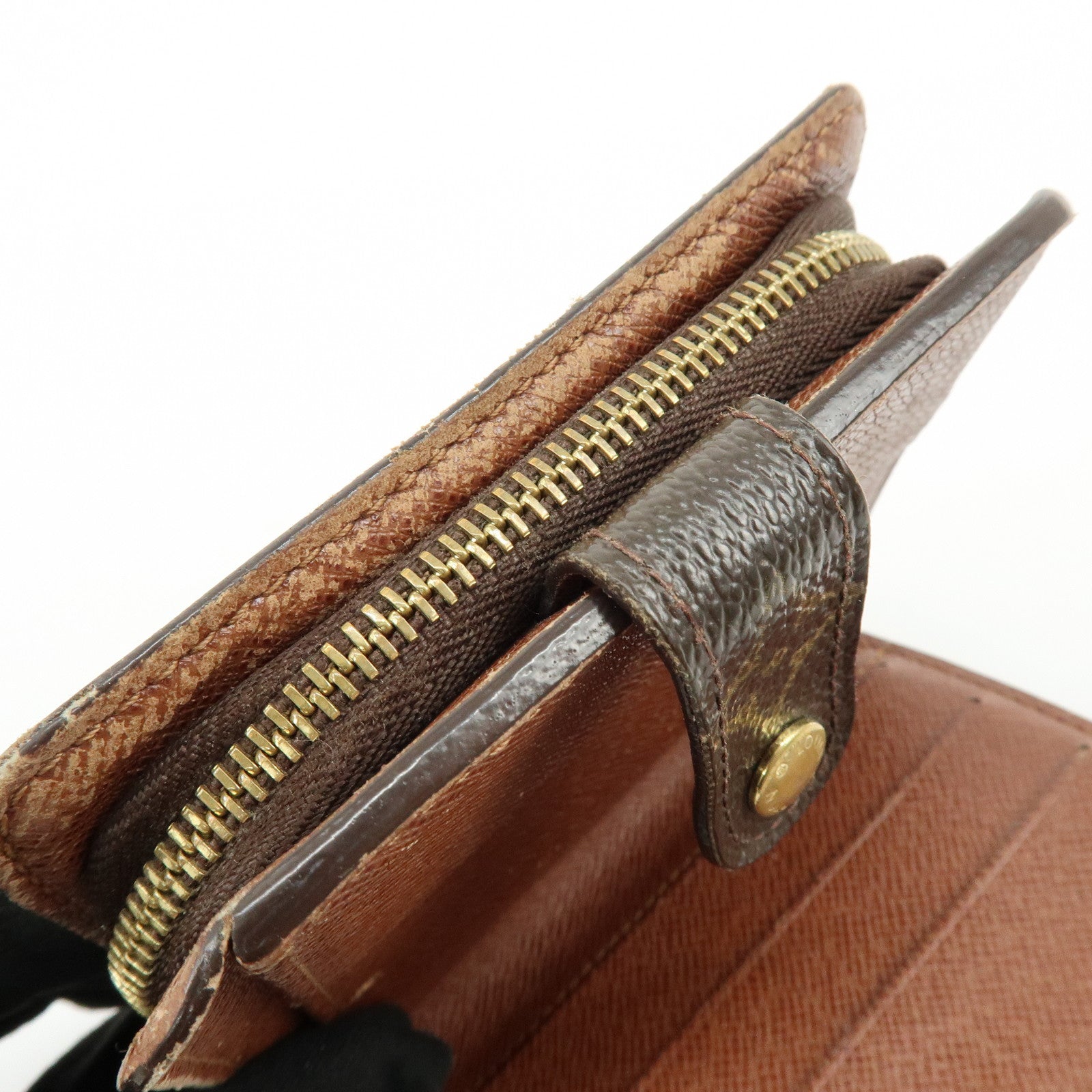 Louis Vuitton Monogram Compact Zippy Wallet Brown M61667