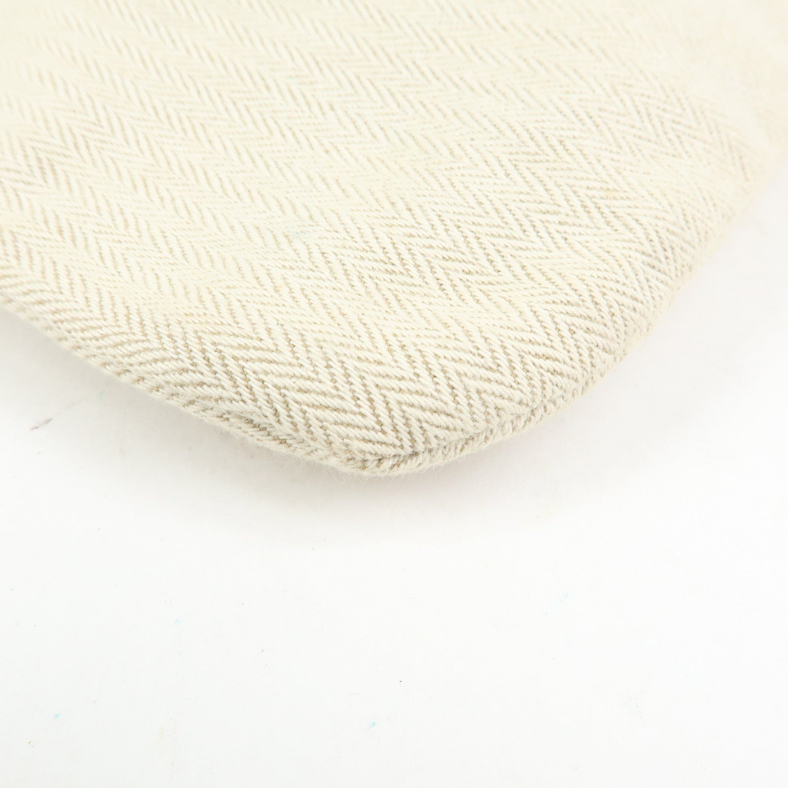 HERMES Aline GM Canvas Leather Shoulder Bag Hand Bag Natural