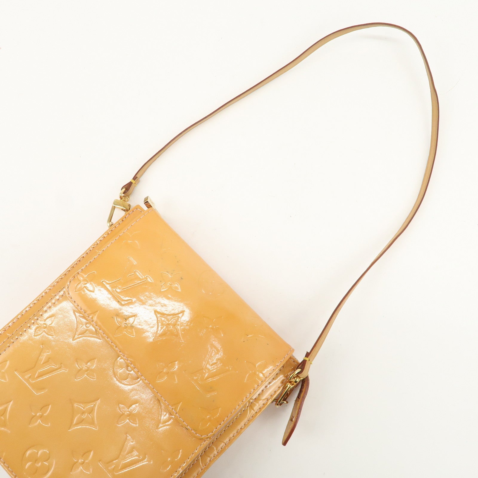 Louis Vuitton Monogram Vernis Leather Motto Shoulder Bag M91034