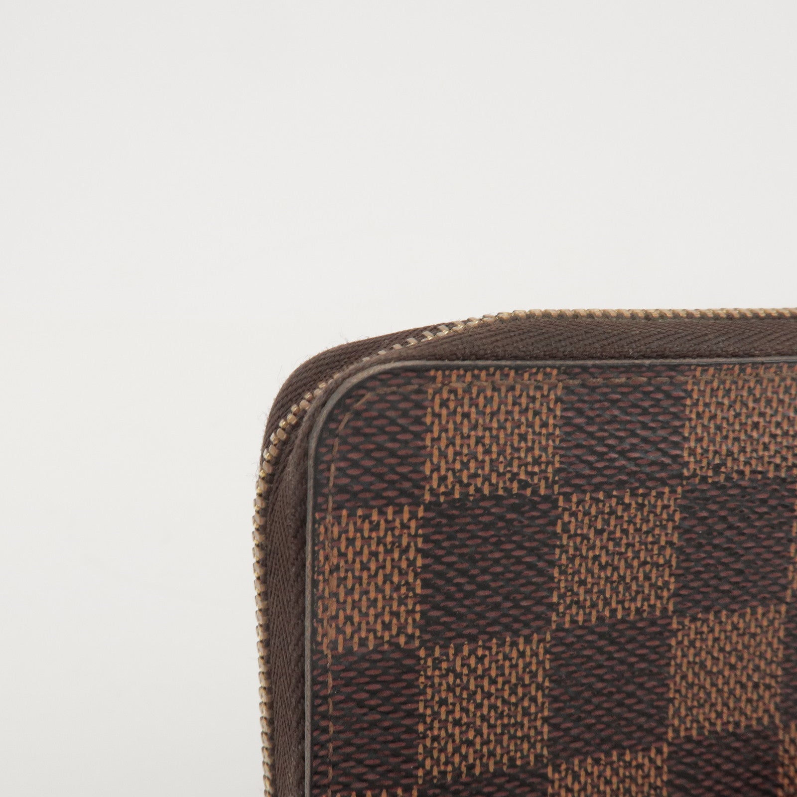 Louis Vuitton Damier Canvas Zippy Coin Case Wallet Brown N63070