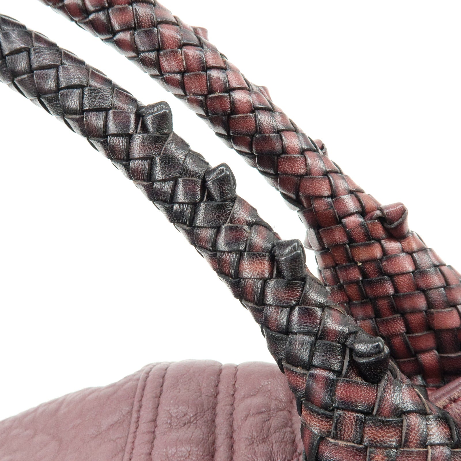 FENDI Leather Spy Bag Hand Bag Shoulder Bag Purple 8BR511