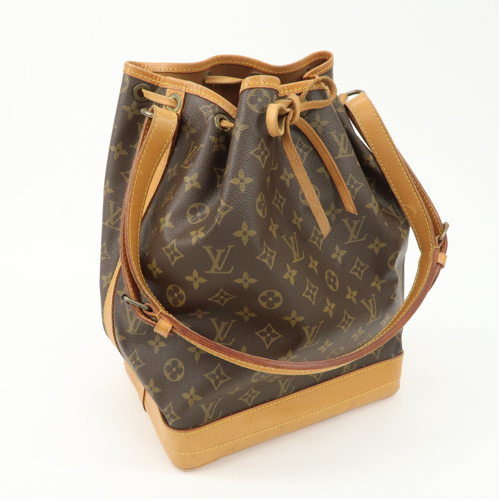Louis Vuitton Monogram Noe Shoulder Bag Brown M42224